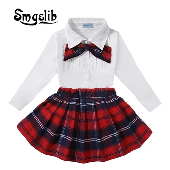 

Smgslib 2020 Autumn Winter Girl Dress Long Sleeve Polka Dot Girls Dresses Bow Princess Teenage Casual Dress Daily Kids Dresses