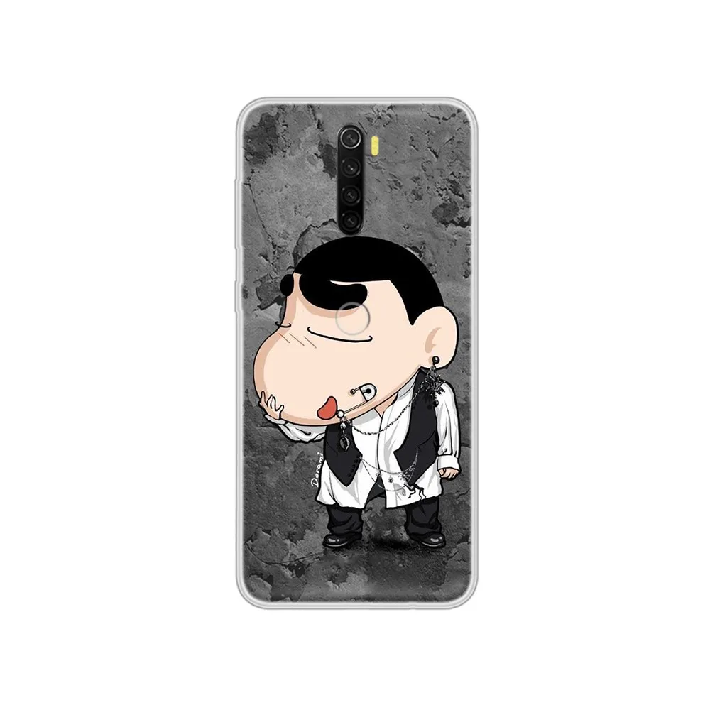 Аниме милые карандаши Shinchan мягкий чехол Etui Прозрачный для телефона XIAOMI Redmi Note 3 4 5 6