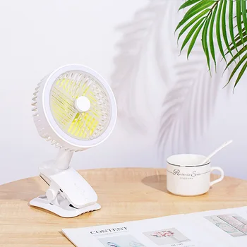 

Portable Mini USB Fan ABS Electric Desktop Fan with Night Light Shaking Head Small Fan Hydration Water Spray Fan for Office