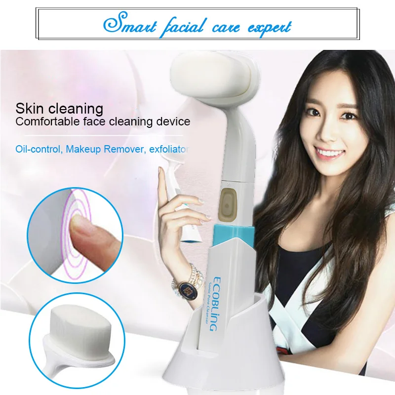 Electric Face Cleansing Brush Remove Blackhead Pore Cleaner Massage with Sterilization Box AC889 | Красота и здоровье