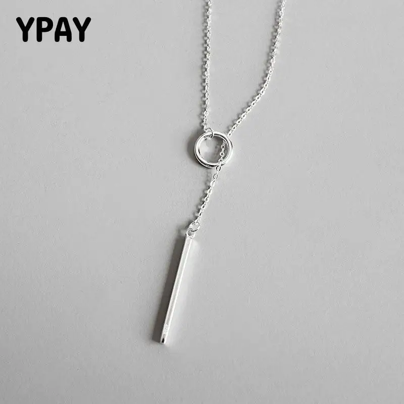 YPAY Длинная цепочка на шею ожерелья Kolye Bijoux Femme свитер подвеска YMN028 из настоящего
