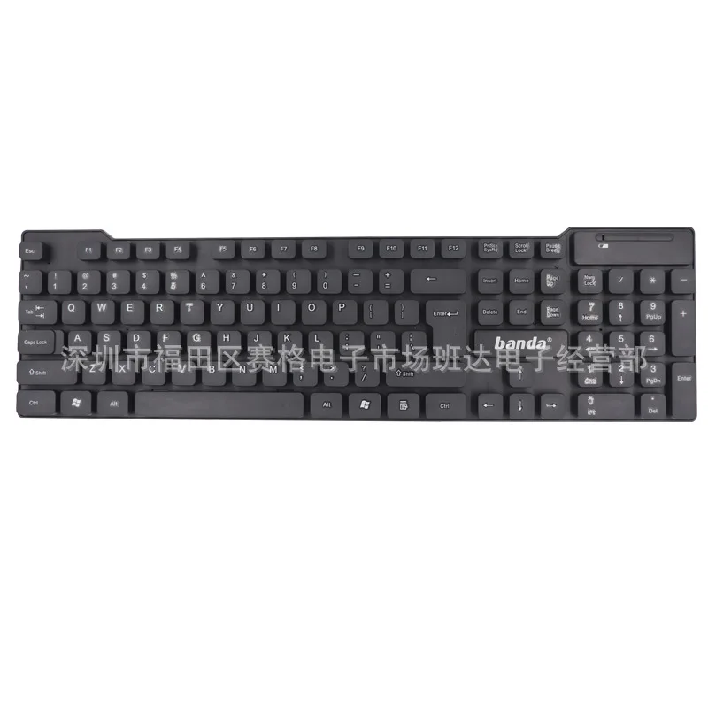 

Thin Wireless Multimedia Keyboard Black And White with Pattern Office Business Keyboard Waterproof Mute Gaming Keyboard Factory
