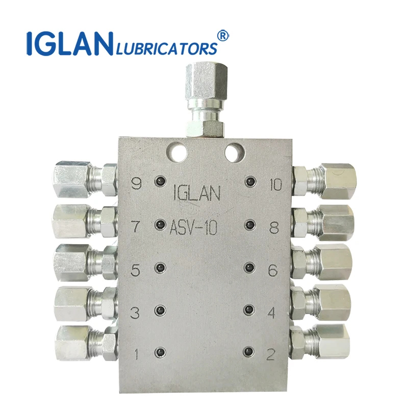 IGLAN 그리스 버터 디스펜서 분배 밸브, 중앙 윤활 시스템용 ASV-10 프..