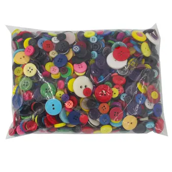 

DIY handmade toys color resin buttons Children's early educational toys