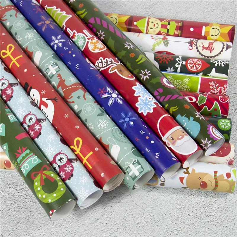 Christmas Wrapping Paper Clearance  Christmas Wrapping Paper Wholesale -  52x75cm - Aliexpress