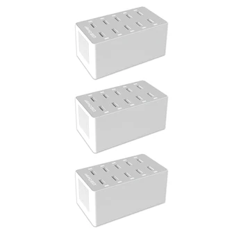 

VODOOL Multi Port USB Charger 100W Desktop 10 Ports USB Charging Station Phone Charger for Mobile Phone Tablet