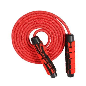

Heavy Adjustable Weighted Skipping Jump Rope Ball-Bearing Weavon Cable Foam Handle for Home Gym Workouts#g30