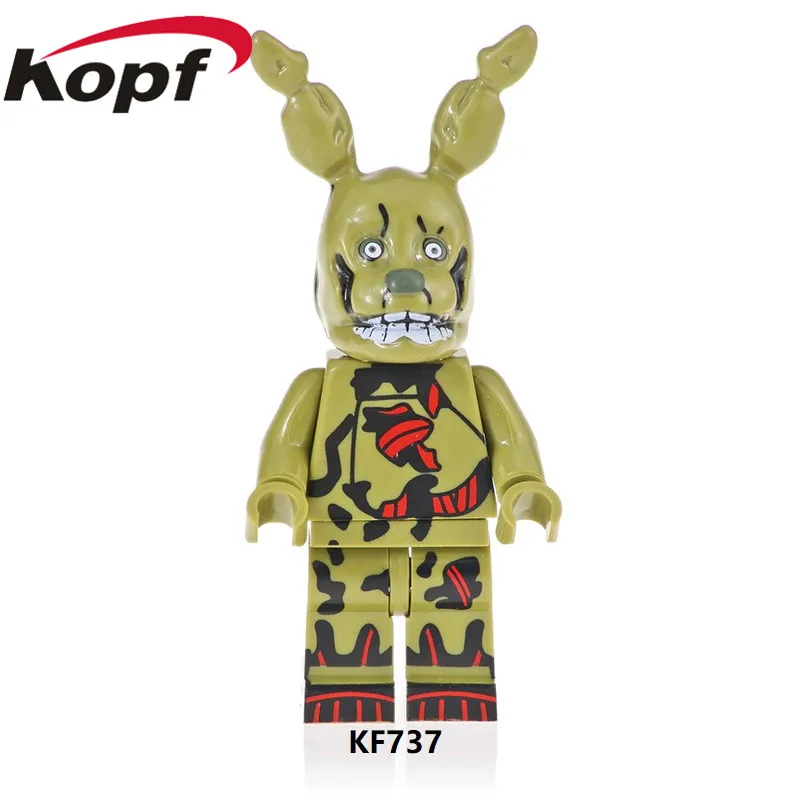 KF737 20pcs No Box KF740 20 штук Приключения игровые фигурки Ballonboy сумки Чика; Фокси Spintraft Золотой Фредди модель конструкторных блоков, Детские кубики, подарки для детей, игрушки для детей - Цвет: KF737 20pcs No Box