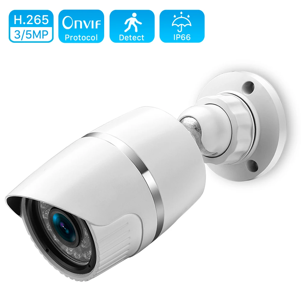 

ANBIUX H.265 IP POE Security Camera Outdoor Waterproof Video Surveillance Camera Motion Dectection Onvif FTP Camera 5MP 3MP 2MP