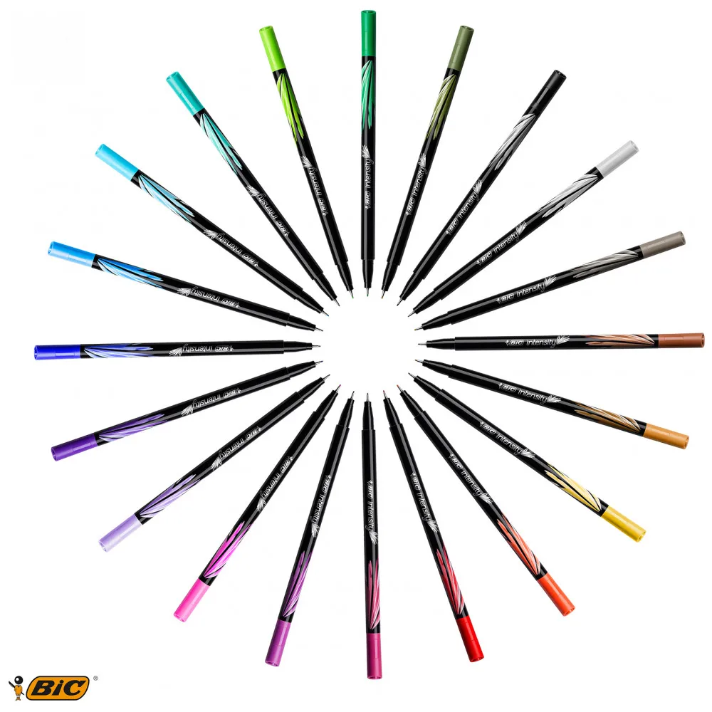 Капиллярная ручка BIC Intensity Fine Блистер x10(набор из 10 цветов
