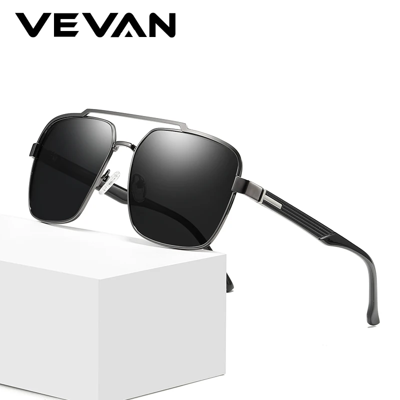 

VEVAN High Quality Square Frame Men's Polarized Sunglasses Male Sun Glasses For Driving UV400 Men Sunglass oculos masculino