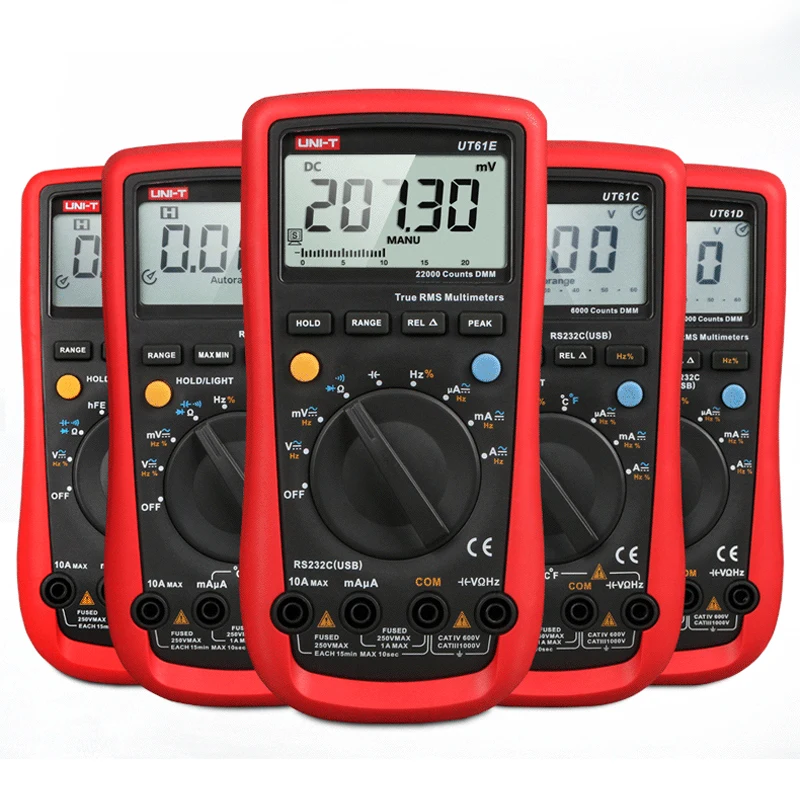 UNI T UT 61A UT61B UT61C UT61D UT61E авто ручной начиная Современный цифровой мультиметр AC DC