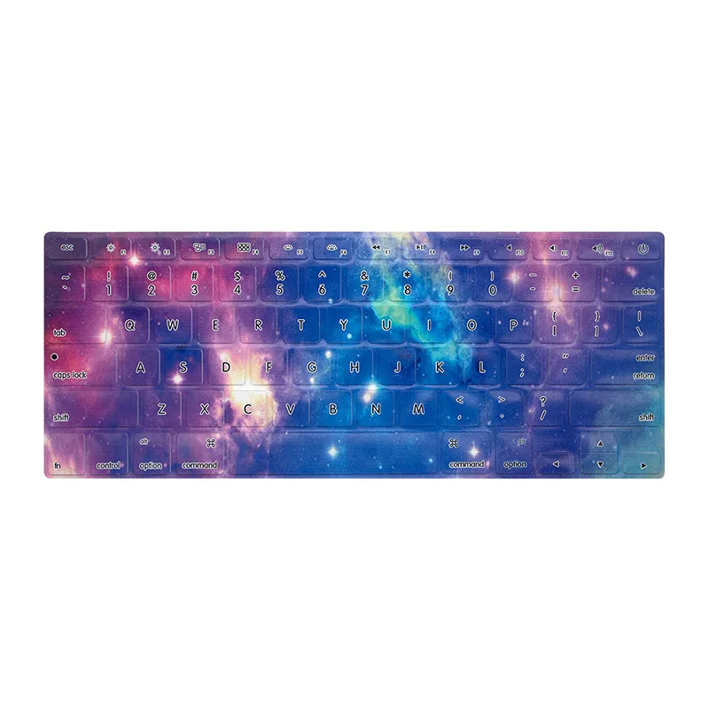 Чехол для клавиатуры Starry Sky для Macbook Pro 13 15 Air 13 Mac 13 Аксессуары Силиконовая клавиатура для кожи США/ЕС Версия для A1278 A1286 - Цвет: F For Euro version