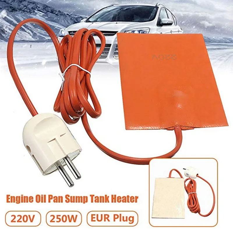 Hot New Engine Oil Sump Tank Heating Pad Silicone Wear Protector With EU Plug | Автомобили и мотоциклы