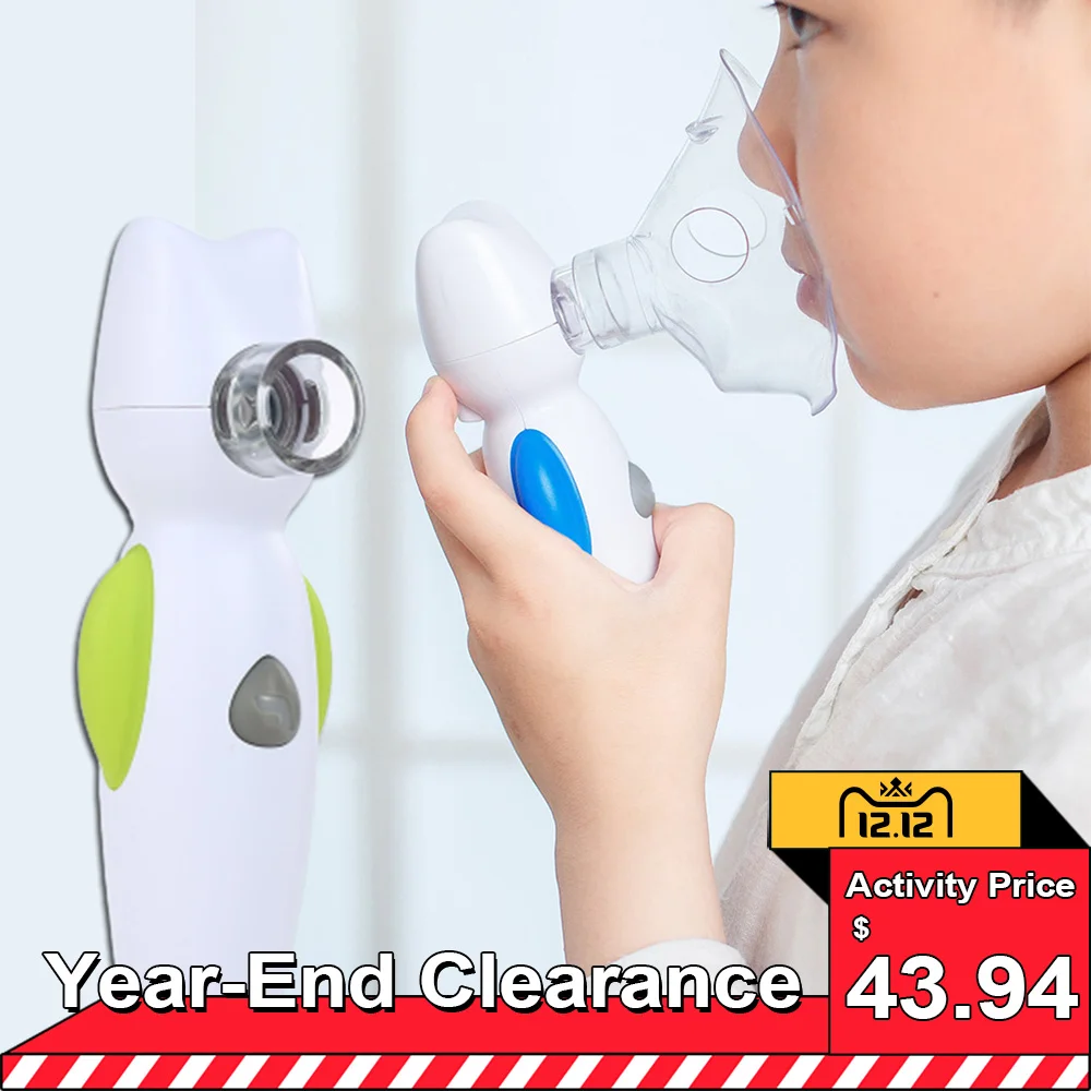 

Handheld Nebulizer for Kid Child Home Air Angel Nebulizer Portable Mesh Steam Inhaler Atomizer Medical Household Vaporizer