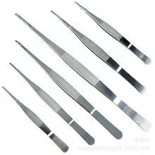 Напрямую от производителя продажи медицинского использования из нержавеющей стали пинцет для одевания водных растений пинцет с острыми концами Пинцет толстый туте