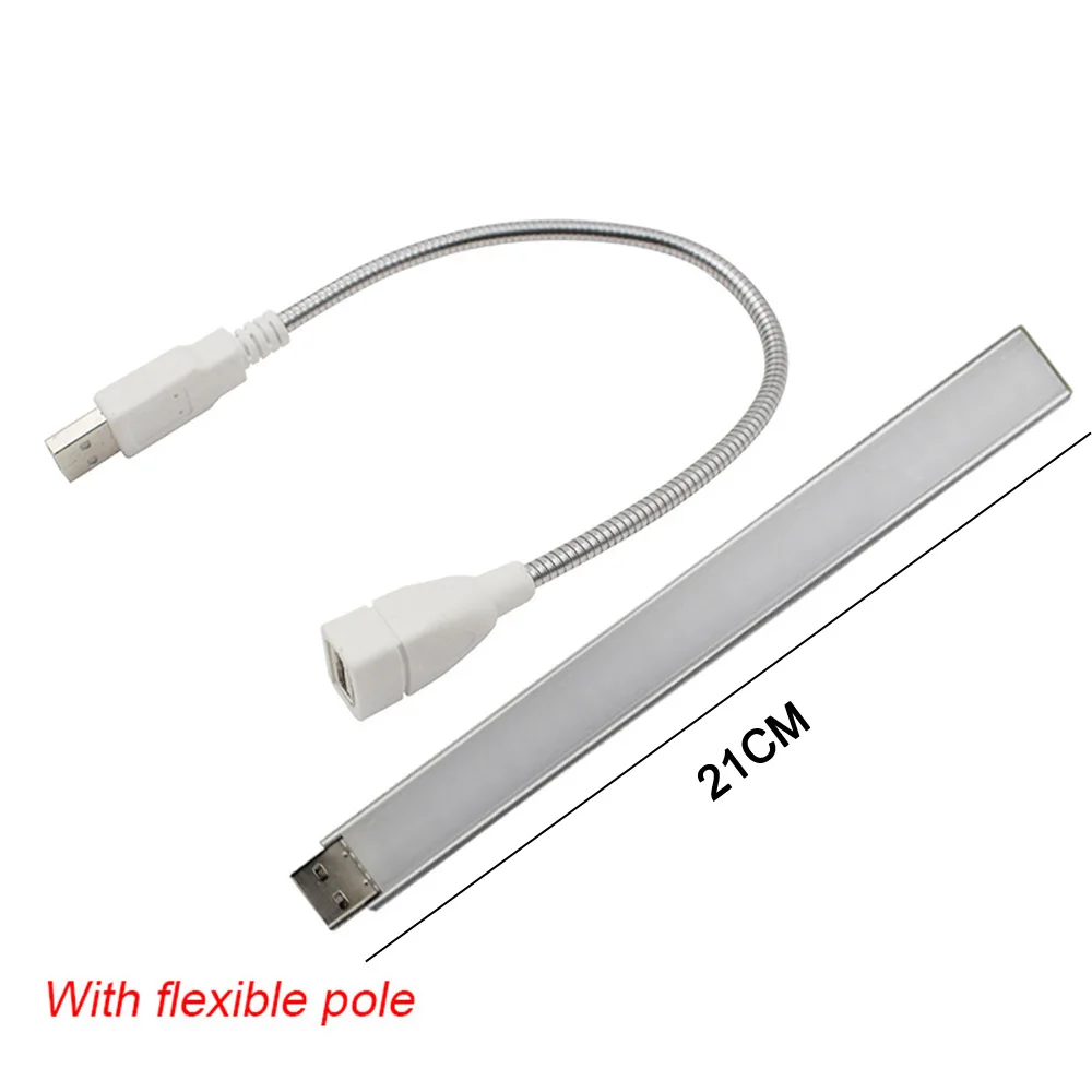 21CM with Pole USB светодиодный светильник для выращивания растений, полный спектр, 5 В, фитолампа для теплицы, гидропонное растение, IR UV, садовый светодиодный светильник для выращивания, s, Фито, лампа - Испускаемый цвет: 21CM with Pole
