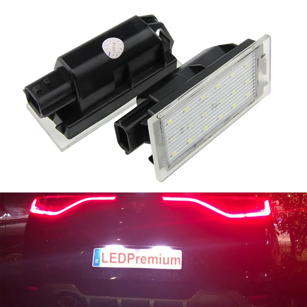 

2x LED License Number Plate Light For Renault Megane 4 IV Fastback Canbus