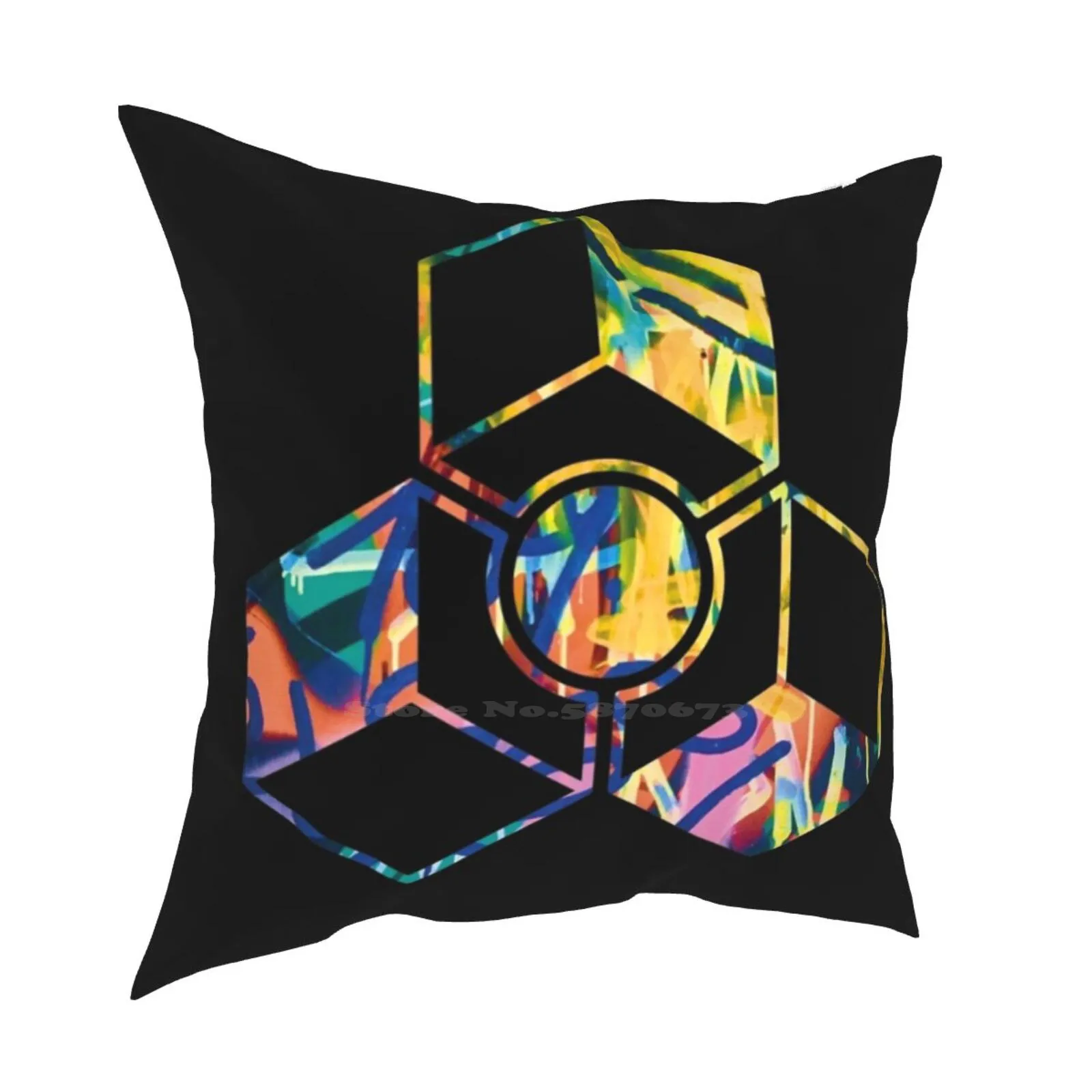 Motivo Vibrante Graffiti T-Shirt 2 Cuscino Cuscino Cuscino Propellerheads Reason Daw Music Software Graffiti Colorful