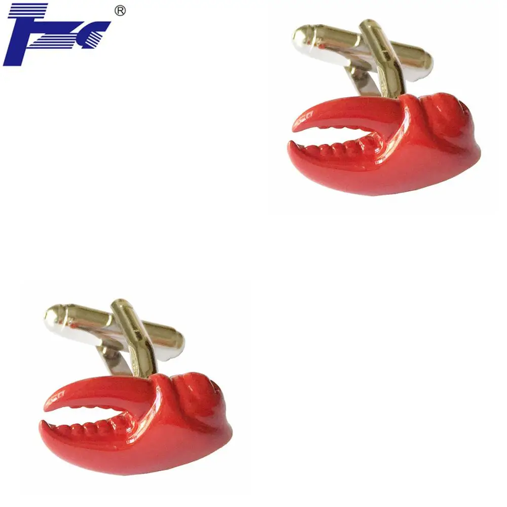 

Red Crab Clip Cufflink Cuff Link 2 Pairs Free Shipping Promotion
