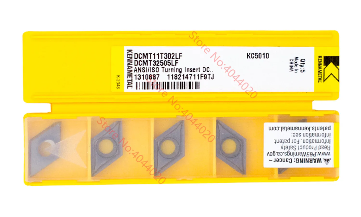 CCMT 3252MW 32.52 KCP25 KENNAMETAL *** 10 INSERTS *** FACTORY PACK *** 