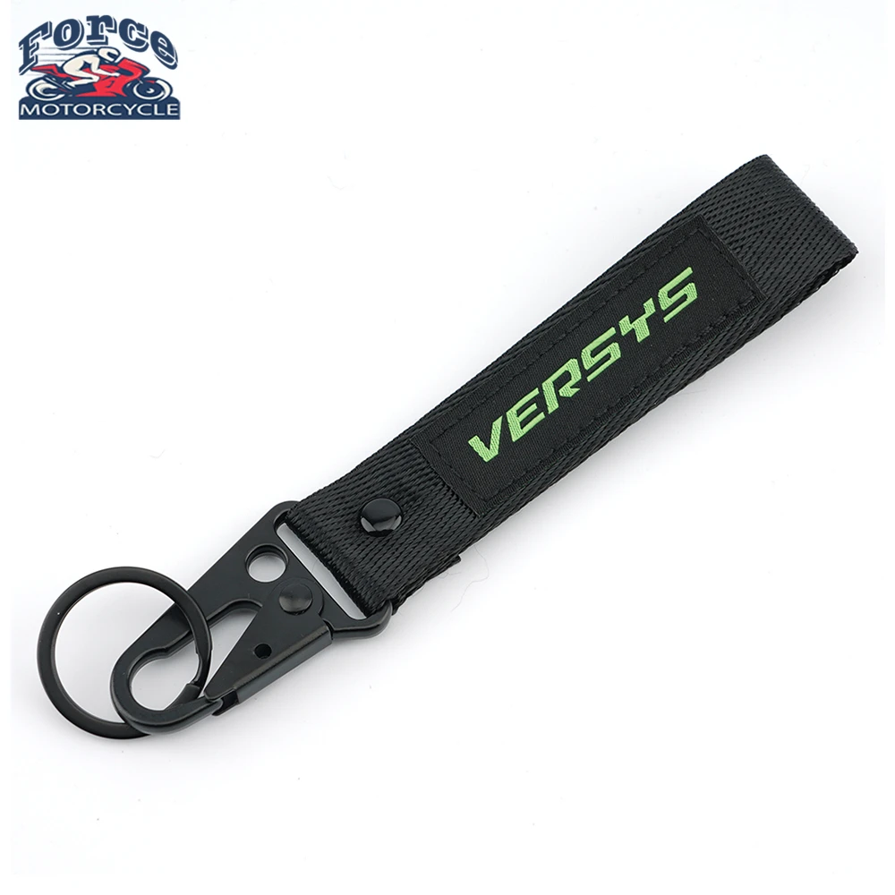 

Motorbike Keychain Key Ring Holder For Kawasaki Versys X-300 650 300 X 400 Versys650 Versys1000 Moto Nylon Keyring Key Chain