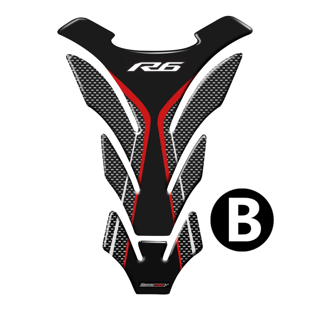 Motorcycle Tank Pad Protector Decal Stickers Case for Yamaha R6 YZF-R6 R6S Tank orders Fuel tank sticker Non-slip stickers
