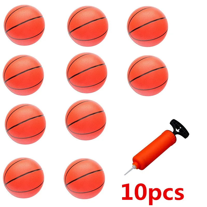 6PCS Small Mini Children Inflatable Basketballs With Pump Kids Sports Toy 