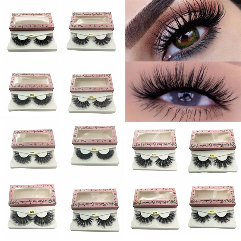 

Hot Sale 100% Mink Eyelashes Natural Long Fashion False Eyelashes Handmade Cross High Quality Fake Lashes Eye Extension Tools