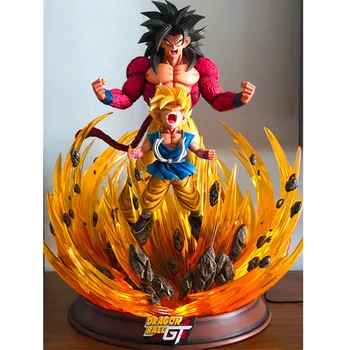 

Dragon Ball Statue 1/4 Super Saiyan Strongest Transformation Son Goku Resin GK Action Figure Collection Model Toy BOX 60CM Q146