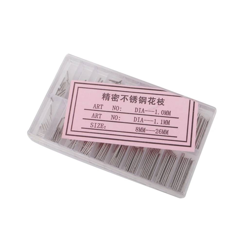 

1 Box Stainless Steel Watch Band Spring Bars Strap Link Pins 8mm - 26mm
