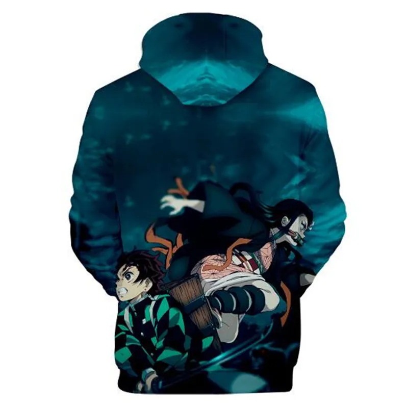 Demon Slayer: Kimetsu no Yaiba Косплей Kamado Tanjirou та же Толстовка для мужчин и женщин Взрослый Детский свитер с 3D принтом Новинка