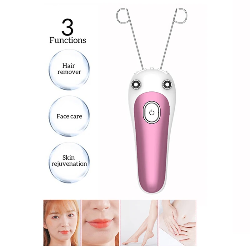 Cotton Thread Depilator Lady Shaver Face Hair Remover Beauty Care Women Electric Epilator Body Facial Hair Removal Defeatherer