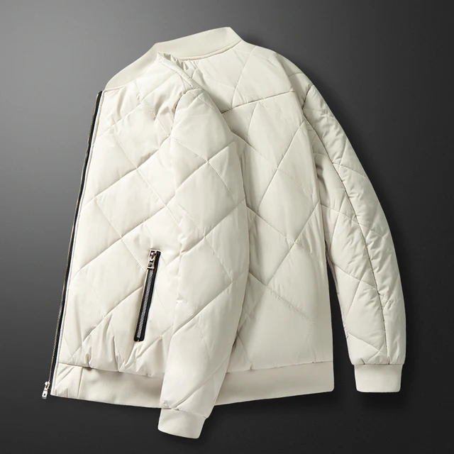 Winter Jacket Men Parkas Thicken Warm Coat Mens Stand Collar Jackets Solid Color Parka Coat Male Fashion Streetwear Overcoat 4XL