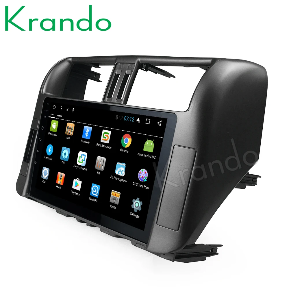 Sale Krando Android 8.1 10.1" car radio player for Toyota Prado 2010-2013 navigation gps multimedia system 3