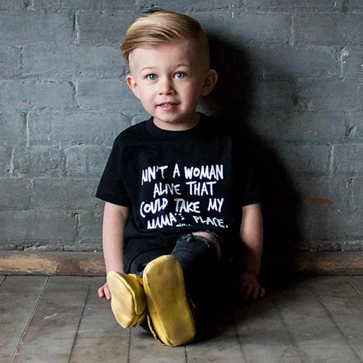 

Geckatte 2020 NEW Kids Boys Dear Mama Toddler Tee Short Sleeve Tops Summer Funny Letter Print Shirts Cotton Boy's Children Top