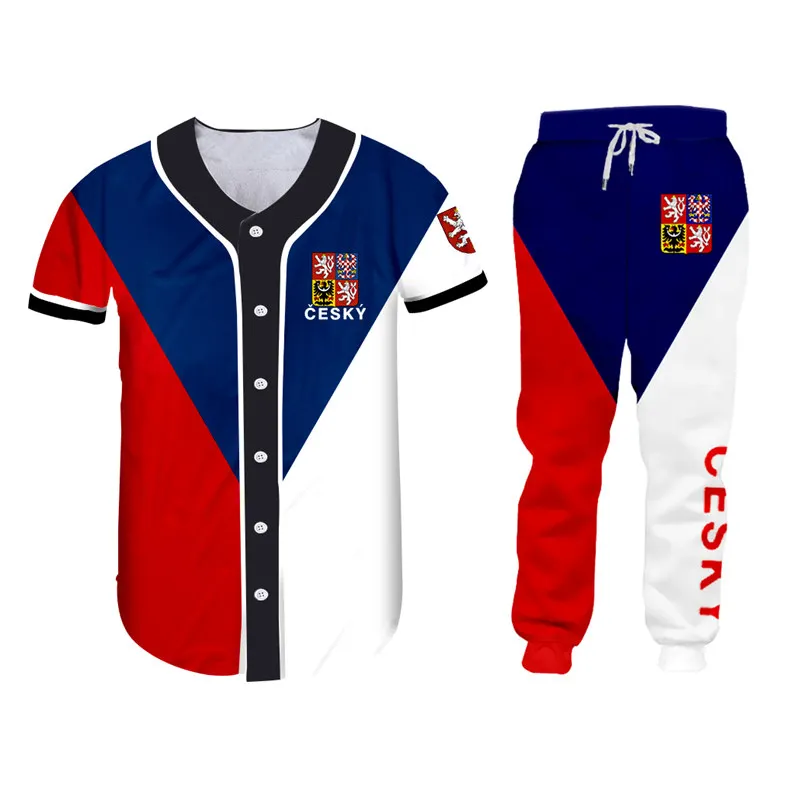 Luxury 3D Print Czech Republic Flag Zipper Jackets+Pants Set Unisex Gym Hoodie T-shirt Tank Joggers Tracksuit Sets Custom S-7XL (21)