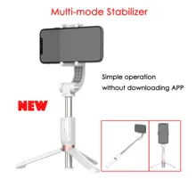 Монопод для селфи, одноосевой стабилизатор, кронштейн, интеллектуальный, анти-встряхивание головы, Автоспуск, штатив для камеры, штатив, держатель для телефона, клипса, подставка