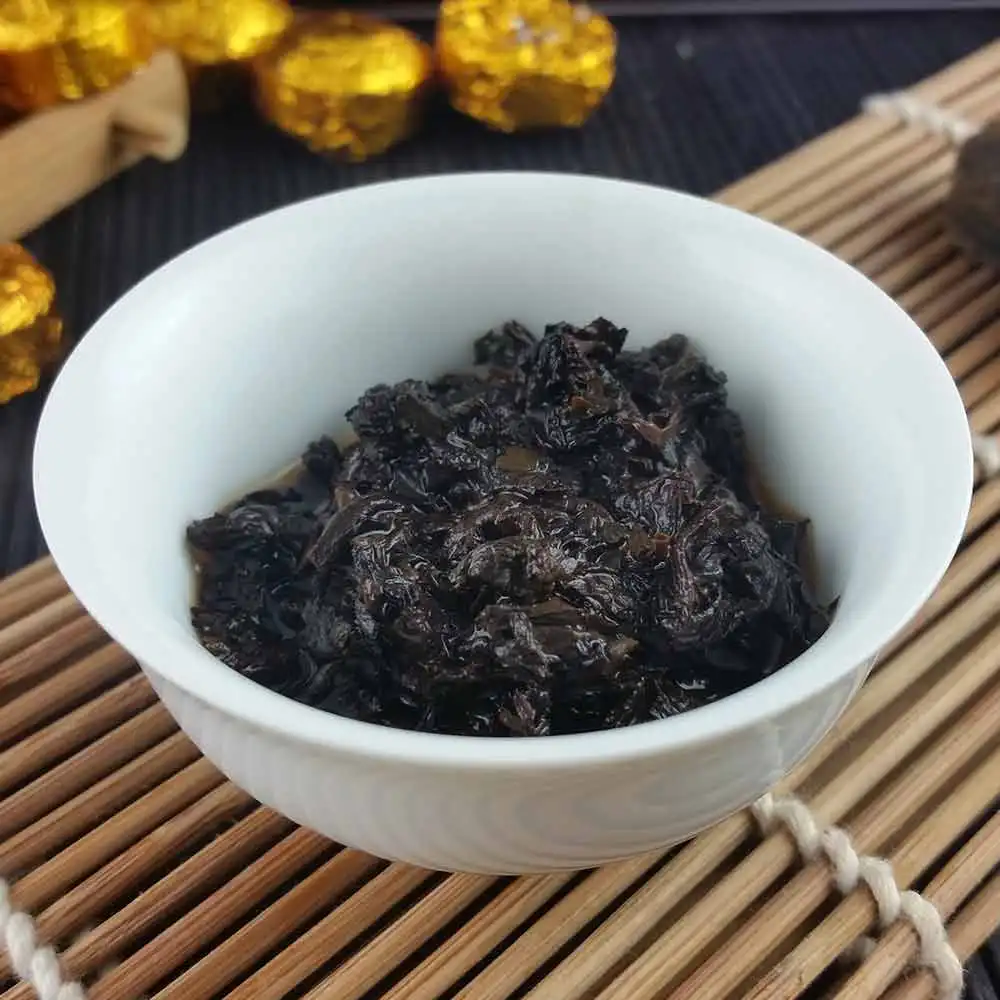 Yr мини Pu'er Tuocha Золотая жестяная фольга Упаковка спелая Pu-erh Shu Pu'er подарок 75 г