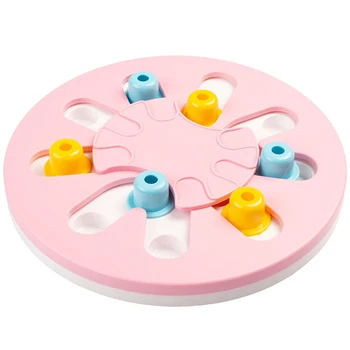 

Pet Training Puzzle Dog Toy Slow Food Bowl Leaking Food Reward Dog Game Disc Board Funny Biting Dog Interactive Toy Pet Supplies