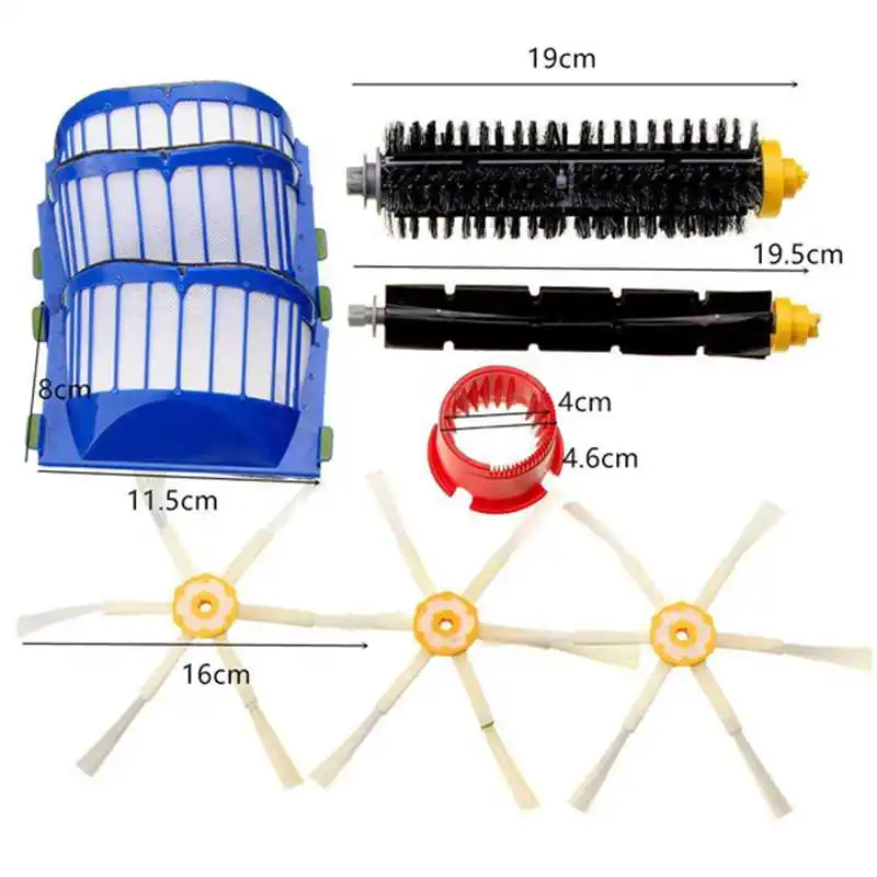 ABRA-9Pcs очиститель Запчасти для авто для iRobot Roomba 600 серии 620 630 650 кисть