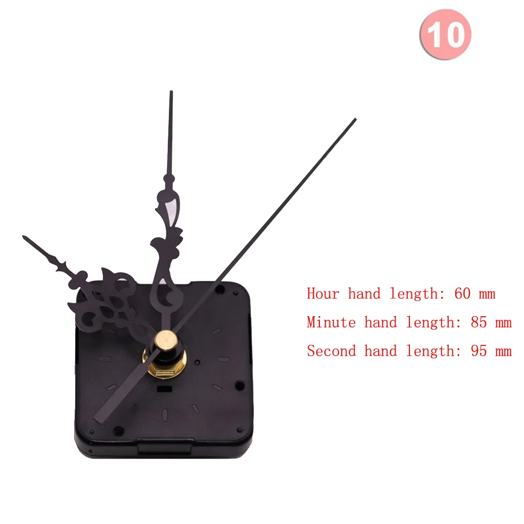 Set Wall Clock Movement Mechanism Clockwork with Hands Needles for DIY Wall Clock Repair Replacement Parts Kits