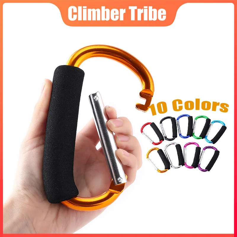 Carabiners D Shape Large Size Aluminum Backpack Buckles Climbing Quickdraws Multifunctional Mountaineering Carabiner | Спорт и