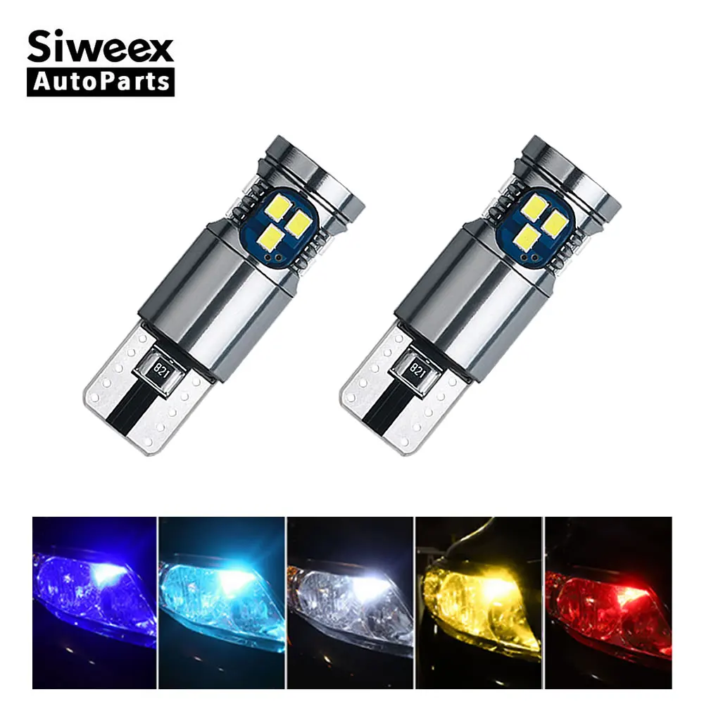 

2 Pcs T10 W5W 194 168 Car Led Clearance Bulbs Reading Light 18 2016 SMD Canbus No Error Tail Map Lamp DC 12V