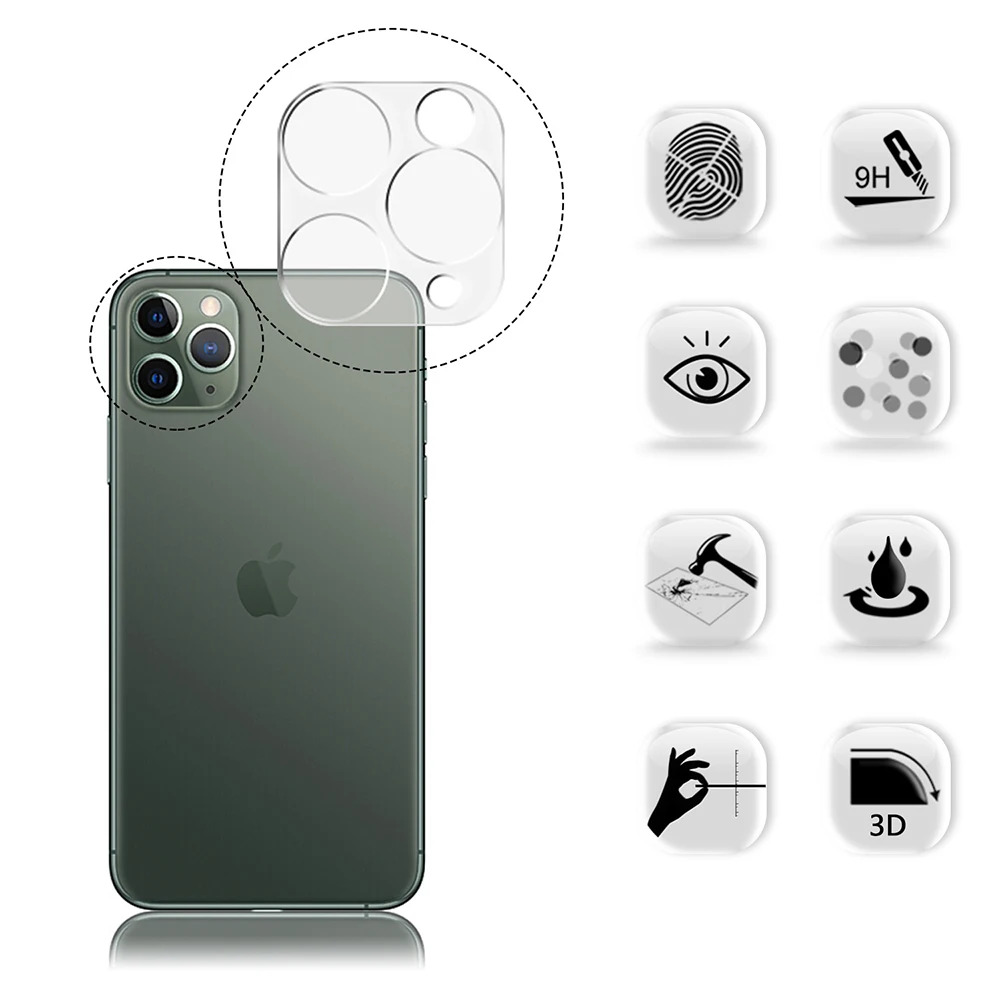 Камера объектив Экран Защитная пленка для iphone 6 7 8 X XR XS MAX премиум класса