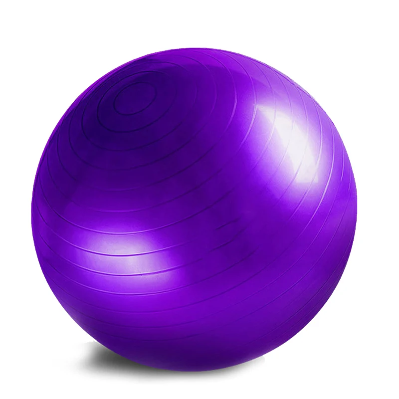 Спортивные мячи для йоги, тренажерного зала, фитнеса, железное встряхивание, баланс, тренировка, облегчение боли, массажные мячи, тренировочный инструмент, 55 см, 65 см, 75 см - Цвет: purple 65cm