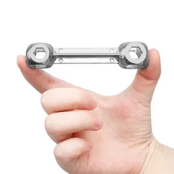 New Bicycle Dog bone Mini Pocket Hex Wrench Hexagon Wrench Spanner Multi Repair Tool Multipurpose Keychain Scooter Garage Gadget