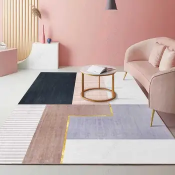 

Nordic Modern Large Area Rugs Geometric Moroccan Carpet Bedroom Living Room Non-Slip Floor Mat Home Decor Sofa Table Carpets