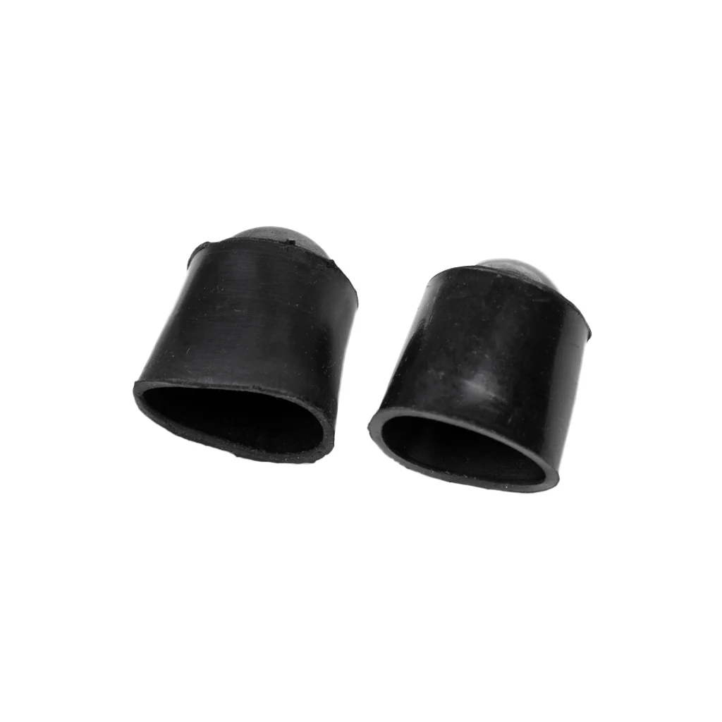 2pcs Pool Cue Bottom Silicone Case Indoor Games Billiards Accessories