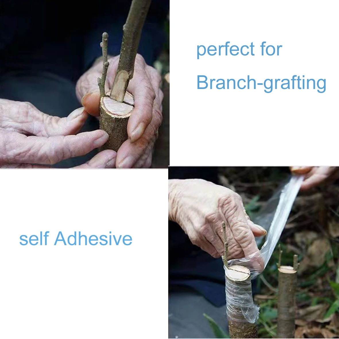 PE Grafting Tape Film Self-adhesive Portable Garden Tree Plants Seedlings Supplies Stretchable friendly30MM*120M images - 6